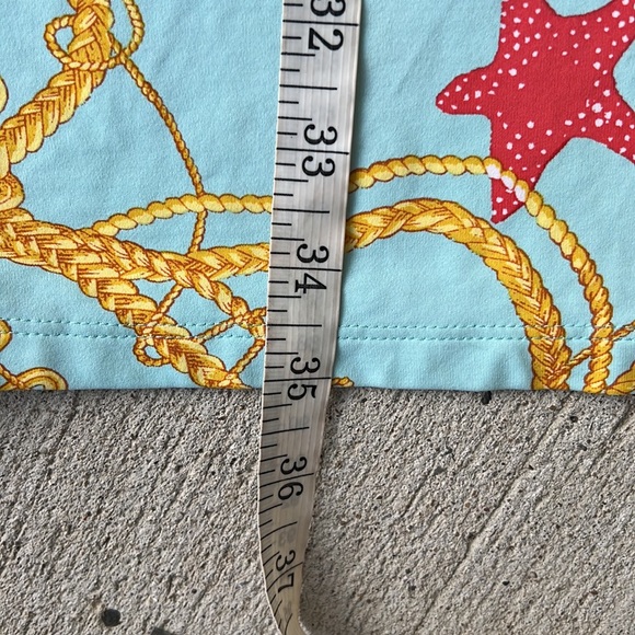 J. MCLAUGHLIN Catalina Cloth Shells & Rope Nautical Halter Dress Aqua Orange - Picture 9 of 11